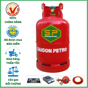 Bình Gas Saigon Petro Đỏ 12KG Cả Vỏ