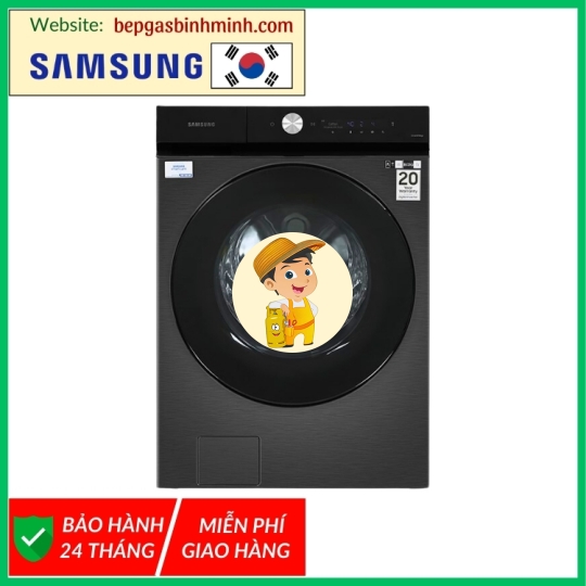 Máy giặt sấy Samsung Bespoke AI Inverter giặt 21 kg - sấy 12 kg WD21B6400KV/SV