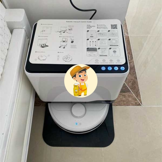 Robot hút bụi lau nhà tự động giặt giẻ sấy khô, diệt khuẩn Hubert HB-S79 - Của Đức