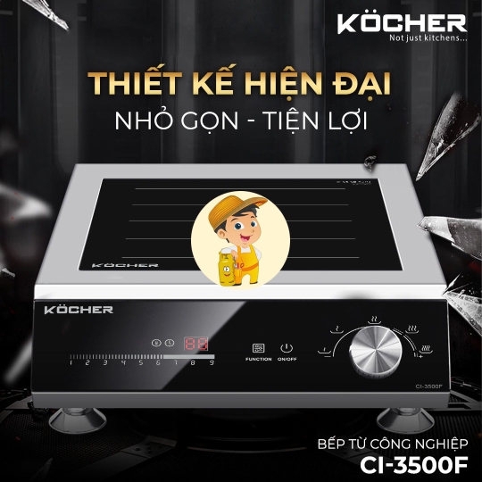 Bếp từ công nghiệp Kocher CI-3500F