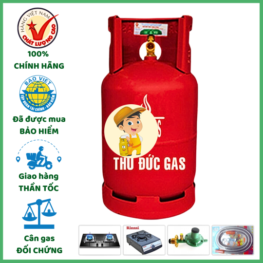 Bình Gas Thủ Đức Đỏ 12kg Giá Tốt Giao Tận Nơi