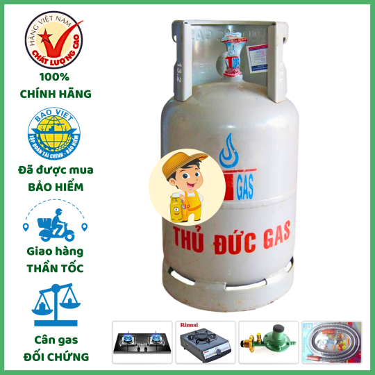 Bình Gas Thủ Đức Xám 12Kg Giá Tốt Giao Tận Nơi
