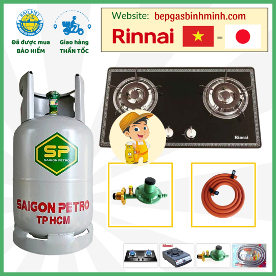 Combo Bộ Bình Bếp Gas âm RINNAI RVB-2BG(F)N