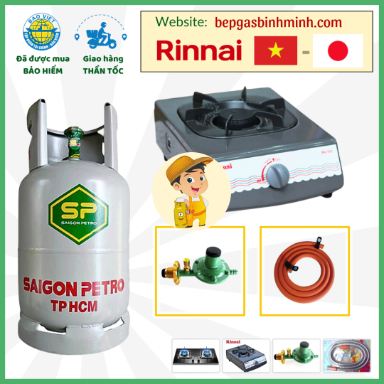 Combo Bộ Bình Bếp Gas Đơn RINNAI RV-150G