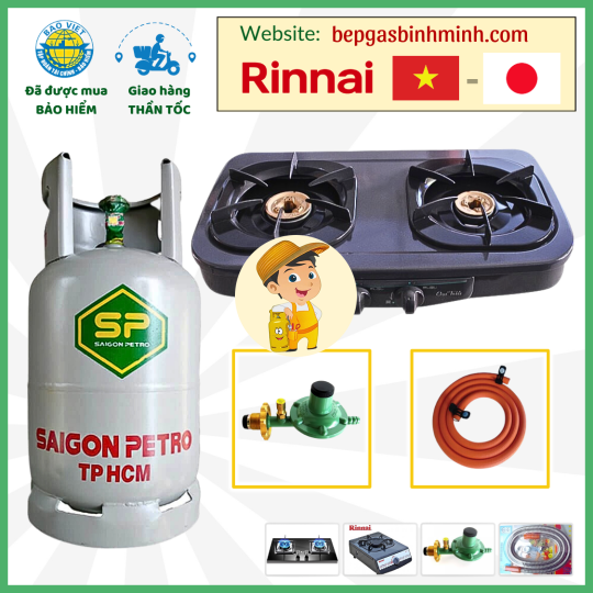 Combo Bộ Bình Bếp Gas RINNAI R-2KEN Khuyến Mãi