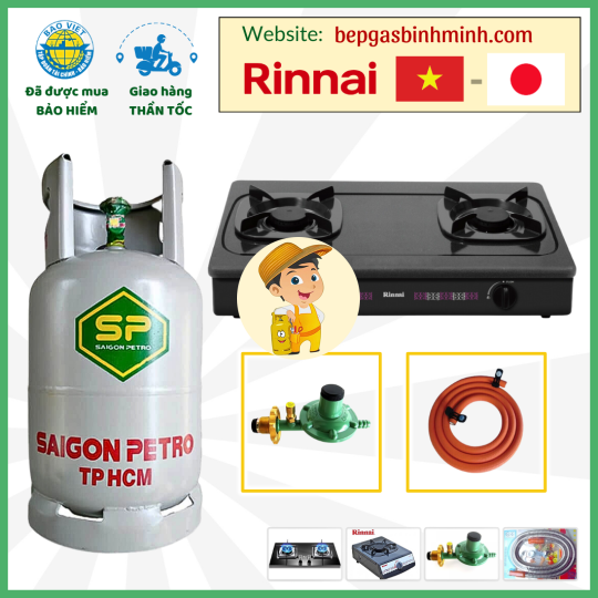Bếp Gas Rinnai 2615G Tặng Bộ Bình Gas Van Dây