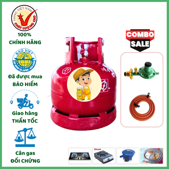 Combo Bộ Bình Gas ELF Đỏ 6Kg Khuyến Mãi