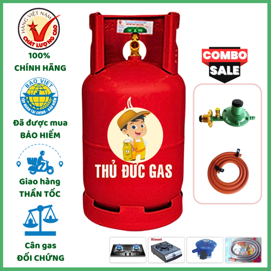Combo Bộ Bình Gas Thủ Đức Đỏ 12kg Khuyến Mãi
