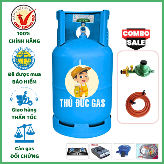 Combo Bộ Bình Gas Thủ Đức Xanh Ngọc 12kg Khuyến Mãi