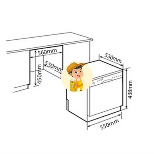Máy Rửa Bát BRANDT DFC1106S Nhập Khẩu Pháp