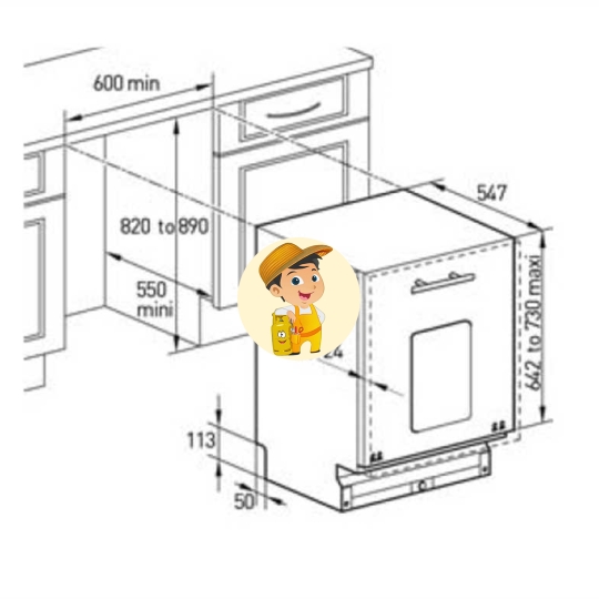 Máy Rửa Bát BRANDT VH1235J Stainless Steel
