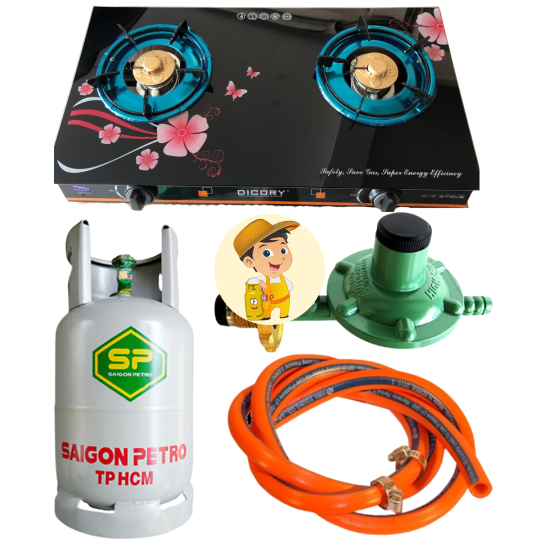 Bếp Gas Đôi DICORY BM Tặng Bộ Bình Van Dây