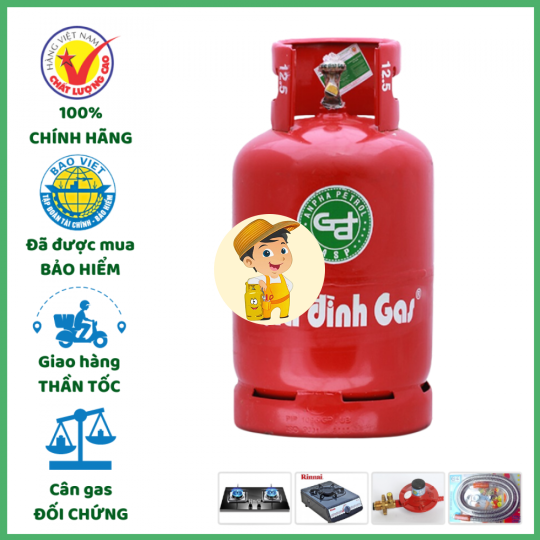 Bình Gas Gia Đình Đỏ 12kg Giá Tốt Giao Tận Nơi