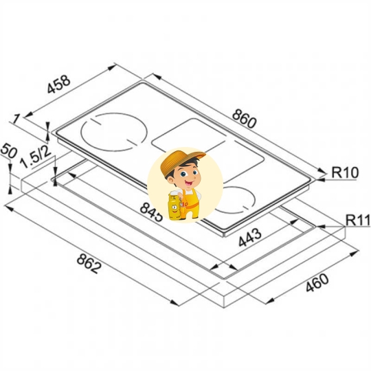 Bếp Từ FRANKE FHFS 865 1I 2FLEX ST BK