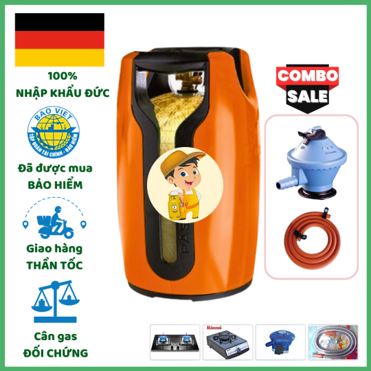 Combo Bộ Bình Gas Miss Cam Chống Cháy Nổ 12Kg