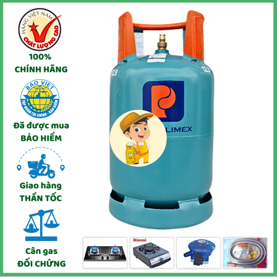 Bình Gas Petrolimex 12Kg Van Shell Giao Tận Nơi