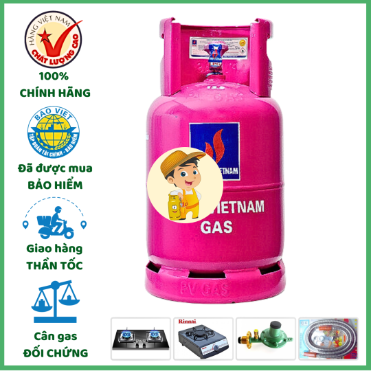 Bình Gas PetroVietnam Hồng 12kg Giá Tốt Giao Tận Nơi