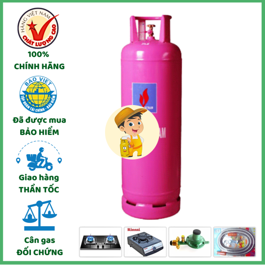 Bình Gas Petrovietnam Hồng 45Kg Chính Hãng Giao Tận Nơi