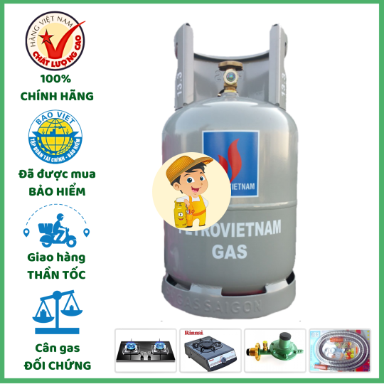 Bình Gas Petrovietnam Xám 12kg Giá Tốt Giao Tận Nơi