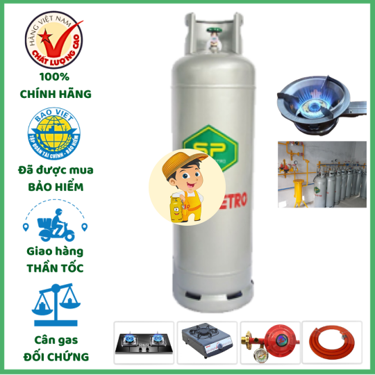 Bình Gas Saigon Petro Xám 45Kg Giao Tận Nơi