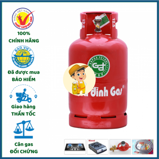 Bình Gas Á Châu Đỏ 12kg Giá Tốt Giao Tận Nơi