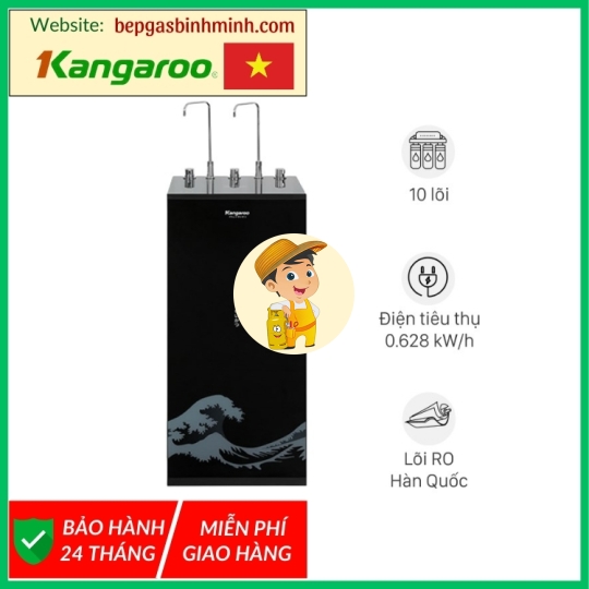 Máy lọc nước RO nóng nguội lạnh Kangaroo KG10A12 10 lõi
