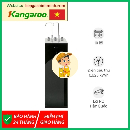 Máy lọc nước RO nóng nguội lạnh Kangaroo KG10A18 10 lõi