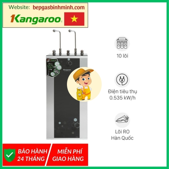 Máy lọc nước R.O nóng nguội lạnh Hydrogen Kangaroo KG10A4VTU 10 lõi