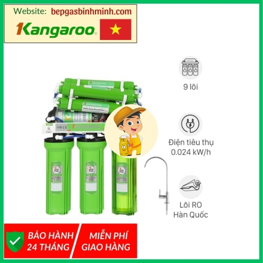 Máy lọc nước RO không vỏ Kangaroo KG110 9 lõi