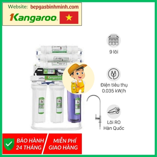 Máy lọc nước RO Kangaroo Hydrogen KGRP09HQ 9 lõi