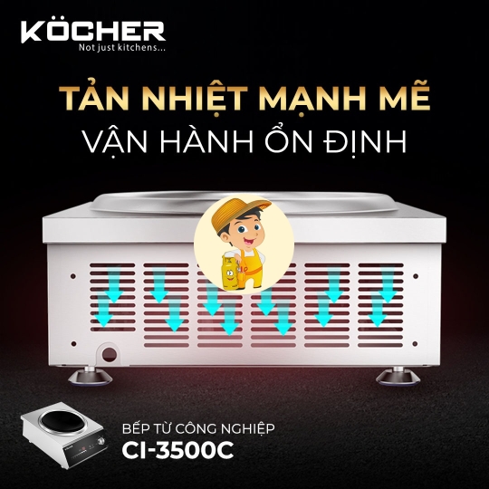 Bếp từ công nghiệp Kocher CI-3500C