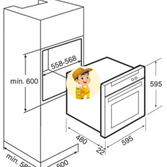 Lò nướng Teka HE 545 Nhập Khẩu Tây Ban Nha