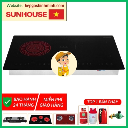 Bếp Điện Từ Hồng Ngoại Âm SUNHOUSE MMB9100VN 3600W