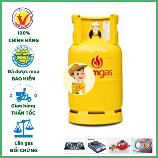 Bình Gas Nam Gas Vàng 12kg Chính Hãng