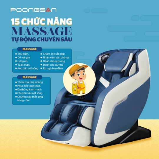 Ghế massage toàn thân Poongsan MCP-151