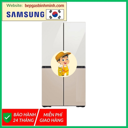 Tủ lạnh Samsung Inverter 648 lít Multi Door Bespoke RF59CB66F8S/SV