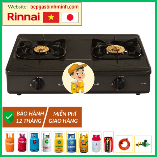 Bếp Gas Đôi Rinnai RV-365(G)N Việt - Nhật Chính Hãng