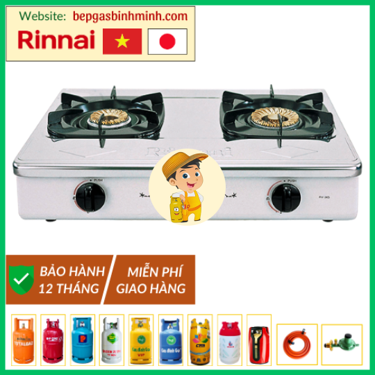 Bếp Gas Đôi Rinnai RV-365(SW)N Việt - Nhật Chính Hãng