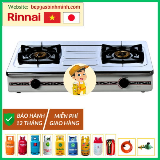 Bếp Gas Đôi Rinnai RV-375(SW)N Việt - Nhật Chính Hãng