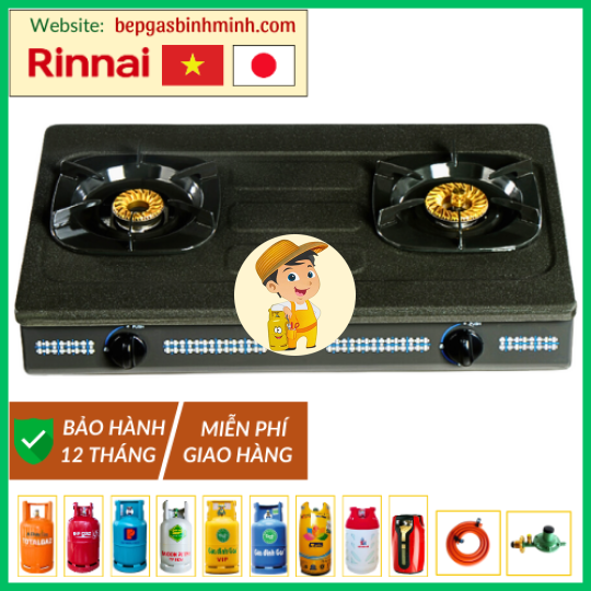 Bếp Gas Đôi Rinnai RV-377(G)N Việt - Nhật Chính Hãng