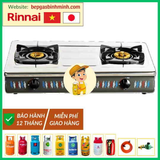 Bếp Gas Đôi Rinnai RV-377(S)N Việt - Nhật Chính Hãng