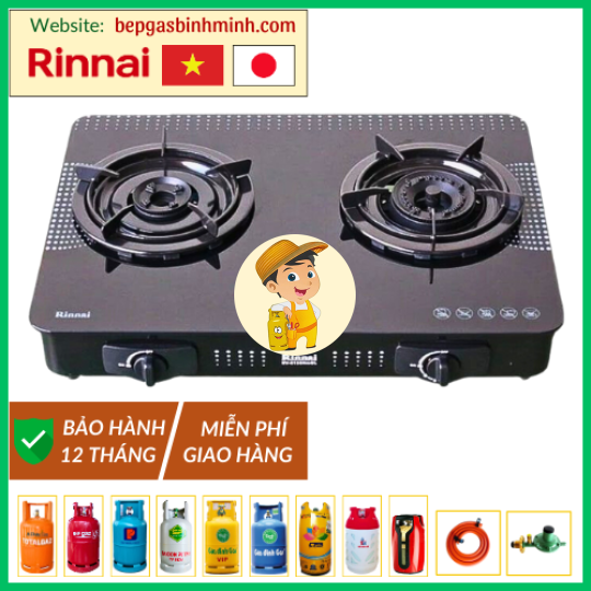 Bếp Gas Đôi Rinnai RV-615 Slim (GL-D) Việt - Nhật
