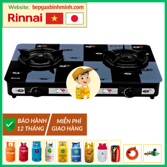 Bếp Gas Đôi Rinnai RV-715 Slim (GL-PE) Việt - Nhật