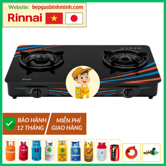 Bếp Gas Đôi Rinnai RV-715 Slim (GL-SC) Việt - Nhật