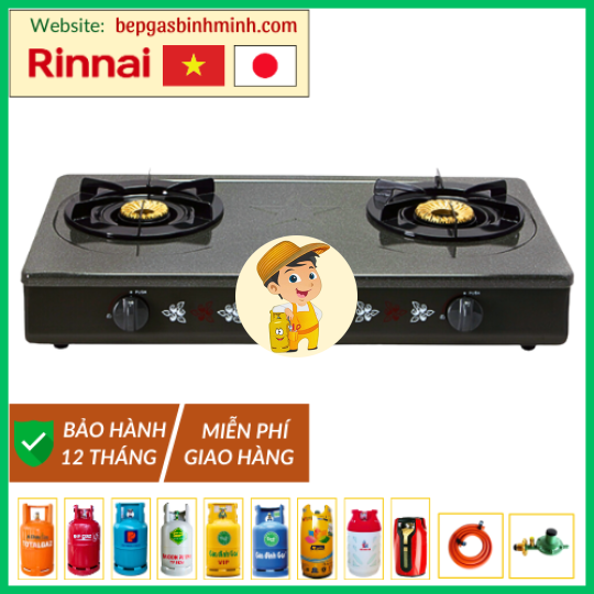 Bếp Gas Đôi Rinnai RV-740A(GR) Việt - Nhật Chính Hãng