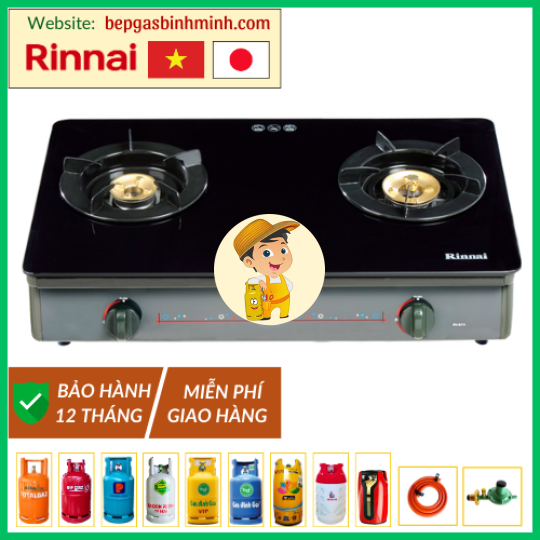 Bếp Gas Đôi Rinnai RV-8611 (GL-B) Việt - Nhật