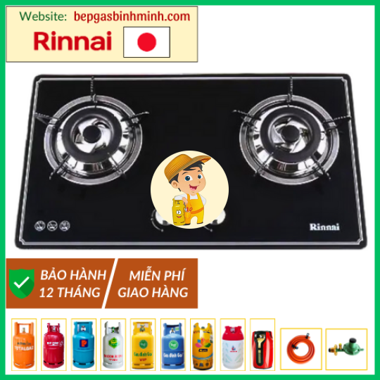 Bếp Gas Âm Rinnai RVB-2BG(B)N Nhật Bản