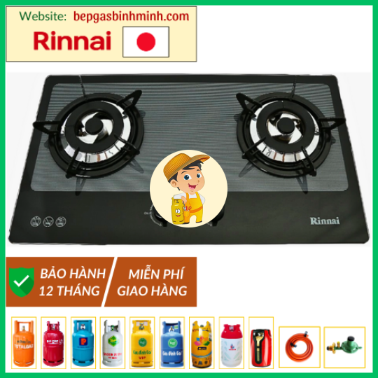 Bếp Gas Âm Rinnai RVB-2BG(L)N Nhật Bản