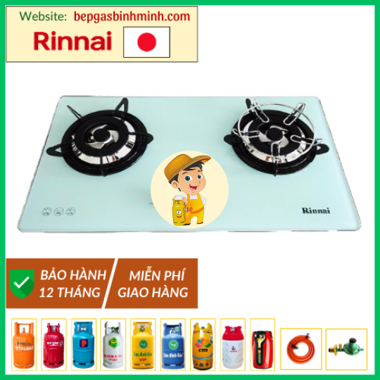 Bếp Gas Âm Rinnai RVB-2WGN Nhật Bản