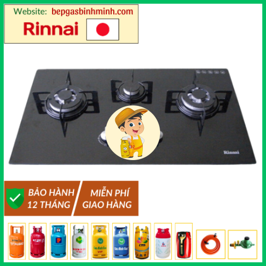Bếp Gas Âm Rinnai RVB-312BG Nhật Bản
